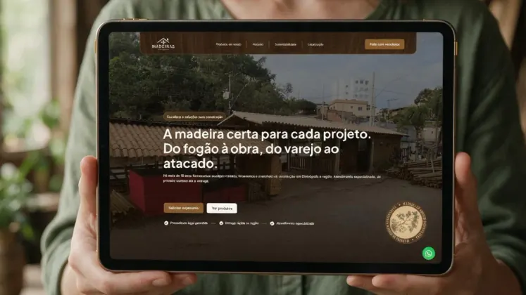 Presença Digital & Catálogo Interativo – Mais Madeiras